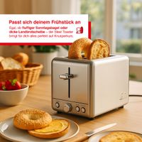 Solis Steel Toaster (Typ 8002) Edelstahl Toaster mit 2 Schlitzen