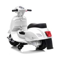 Vespa Kinder Elektrofahrzeug weiß, Elektro Motorrad für Kinder ab 18 Monate