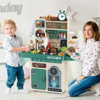 Coemo Kinderküche Tony Spielküche TÜRKIS mit viel Zubehör