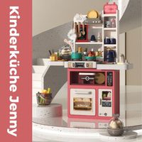 Coemo Kinderküche Jenny Spielküche ROSA mit viel Zubehör