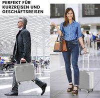 16” Handgepäck, 34L Rollkoffer mit Laptopfach &amp; Spinnerrädern