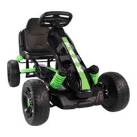 Go Kart Tretfahrzeug grün, Kinderfahrzeug ab 3 Jahre, Pedalfahrzeug