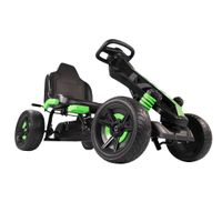 Go Kart Tretfahrzeug grün, Kinderfahrzeug ab 3 Jahre, Pedalfahrzeug