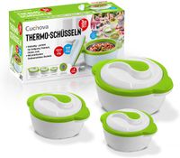 3er Thermoschüssel Set Premium grün