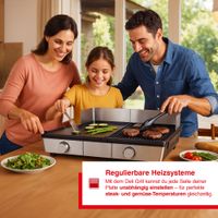 Solis Deli Grill (Typ 7951) Tischgrill mit abnehmbaren Grillplatten + 2  Heizsystemen