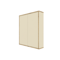 Wandschrank MORENA mit 2 Türen, cashmere/Eiche