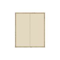 Wandschrank MORENA mit 2 Türen, cashmere/Eiche