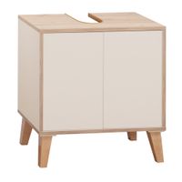 Waschbeckenunterschrank MORENA mit 2 Türen, Cashemere/Eiche