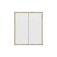 Spiegelschrank MORENA mit 2 Türen, Weiß/Eiche