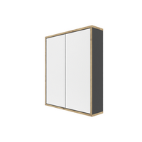 Spiegelschrank MORENA mit 2 Türen, Grau/Eiche