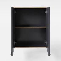 Wandschrank MORENA mit 2 Türen, Grau/Eiche