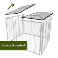 Deckel für Metallkomposter 87x44 cm grün, zweiteilig aus Stahl