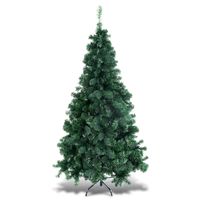 210 cm Künstlicher Weihnachtsbaum, Tannenbaum mit Metallständer, PVC Nadeln
