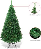 210 cm Künstlicher Weihnachtsbaum, Tannenbaum mit Metallständer, PVC Nadeln