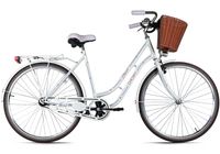 DaCapo Damenrad 28'' Classic Premium 1 Gang RH 53 cm mit Korb Weiss