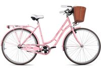 DaCapo Damenrad 28'' Classic Premium 1 Gang RH 53 cm mit Korb Rosa