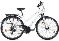DaCapo Trekkingrad Damen 28'' Firenze 100 Touren Bike 21 Gänge Aluminium Weiss  V-Brakes