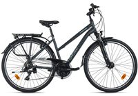DaCapo Trekkingrad Damen 28'' Firenze 100 Touren Bike 21 Gänge Aluminium Anthrazit  V-Brakes