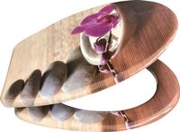 3D & Motion WC-Sitz Orchidee & Steine