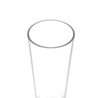 Glasröhre für Pelletfackel, Feuerrohr für Pelletfackel, hitzebeständig bis 600°C