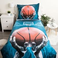Baumwoll Bettwäsche Basketball Motiv – 140x200 & 70x90 cm