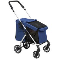 Hundewagen Hundebuggy klappbar für Hunde &amp; Katzen bis 10 kg Katzenbuggy
