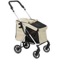 Hundewagen Hundebuggy klappbar für Hunde &amp; Katzen bis 10 kg Katzenbuggy