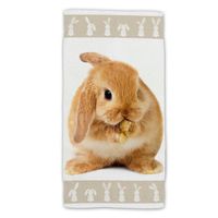Bunny Strandtuch 70x140 cm - Baumwolle Frottee Premium-Druck