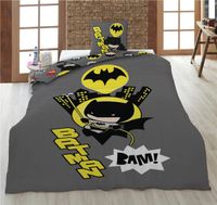 Batman Bettwäsche-Set – 140×200 cm Bettbezug & 63×63 cm Kissenbezug