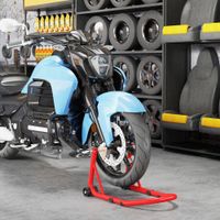 Motorradständer Set vorne/hinten Montageständer Motorradheber Rot