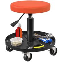 Werkstatthocker mit Rollen Ablagefläche höhenverstellbar Rollhocker