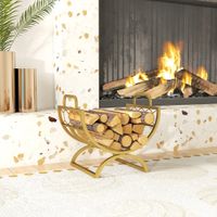 Kaminholzregal für innen 46 x 36 x 41cm Brennholzregal für Kamin Ofen