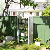 Gewächshaus mit Rolle, Regale, winterfest Foliengewächshaus aus Stahl