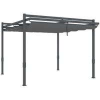 Pergola Pavillon ca. 3,5x3m Aluminium Stabil winterfest Sonnenschutz