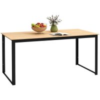 Gartentisch für 6 Personen 160 x 80 cm Wetterfest Balkontisch Outdoor