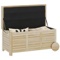 Auflagenbox 185 L Stauraum Wasserdicht Gartenbox mit Rollen Holz