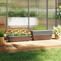 Blumentopf 5er-Set aus Kunststoff 59 x 21 x 16 cm stapelbar Blumentöpfe