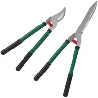Gartenschere Set 2-teilig Messerlänge 40 cm Astschere mit Metallklingen