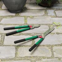 Gartenschere Set 2-teilig Messerlänge 40 cm Astschere mit Metallklingen