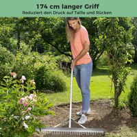 Rechen, Gartenrechen mit 91cm breitem Rechenkopf