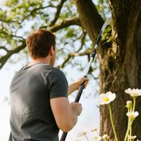 Teleskop Astsäge 1,5–2,6m Baumschere mit Feststellvorrichtung Griff