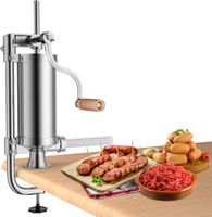 COSTWAY 1,5L Wurstfüller manuell, Wurstmaschine aus Edelstahl