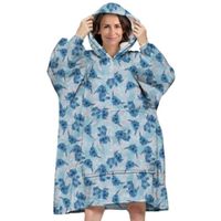 Lilo & Stitch Kuscheldecke mit Kapuze  – Coral Fleece Onesize