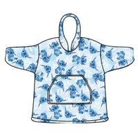 Lilo & Stitch Kuscheldecke mit Kapuze  – Coral Fleece Onesize