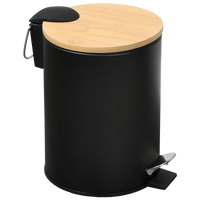 Kosmetikeimer Bambus, FSC, schwarz 3l