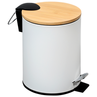 Kosmetikeimer Bambus, FSC, weiß 3l