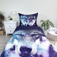 Blue Wolf Kinderbettwäsche-Set Kuschelig und Weich