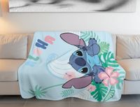 Lilo & Stitch Wohndecke 110×150 cm – Flauschige Kuscheldecke