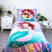 Disney Ariel Bettwäsche 140×200 + 70×90 cm – Weiche Baumwollbettwäsche