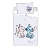 Disney Lilo & Stitch Bettwäsche-Set – Baumwolle, mit Reißverschluss